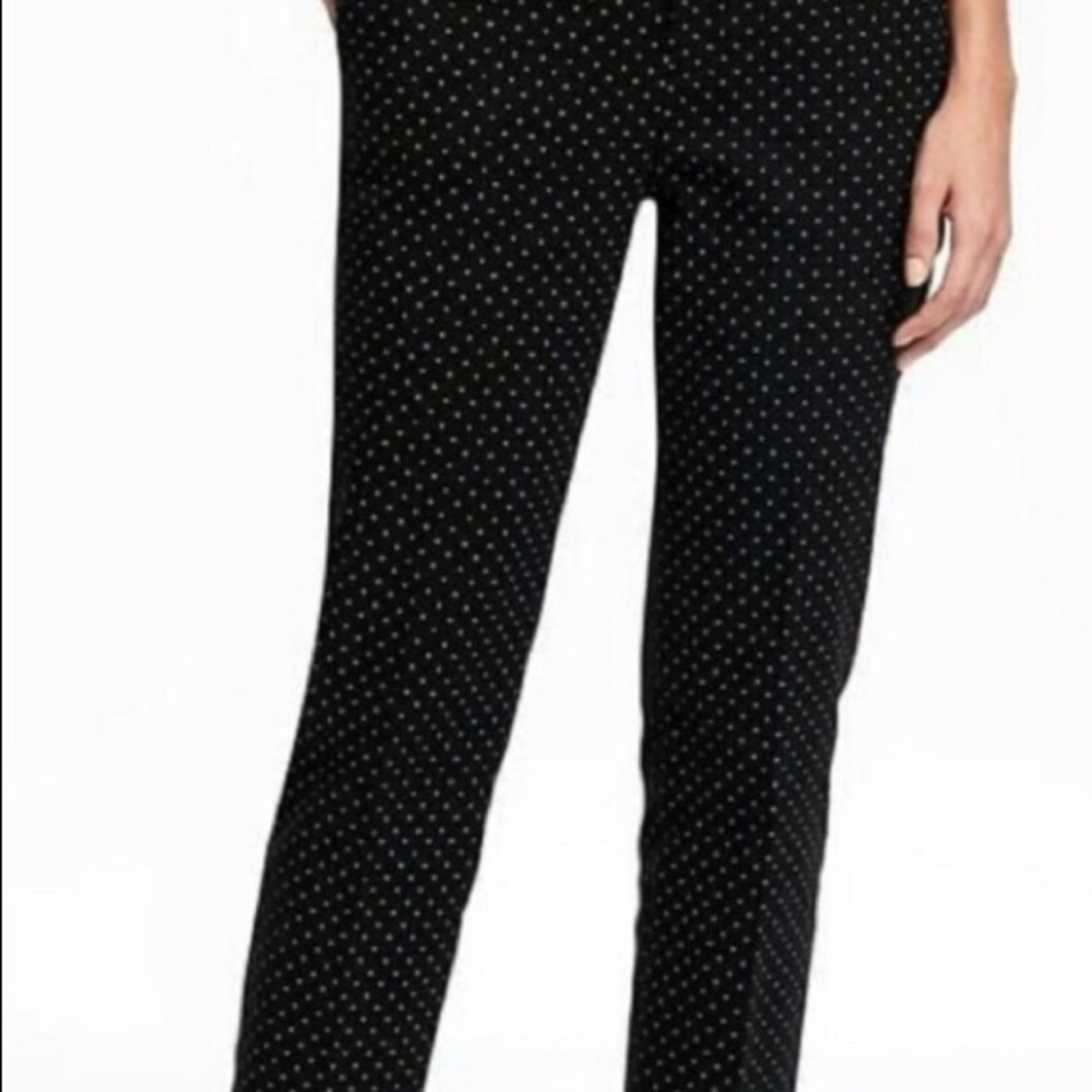 Old Navy Harper pant,black & white polka dot, sz 6